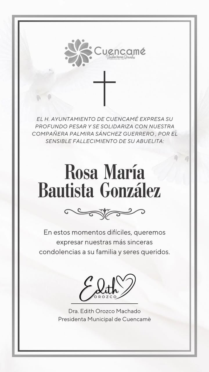 Deseamos pronta resignación a familiares y amigos. QEPD 🕊️