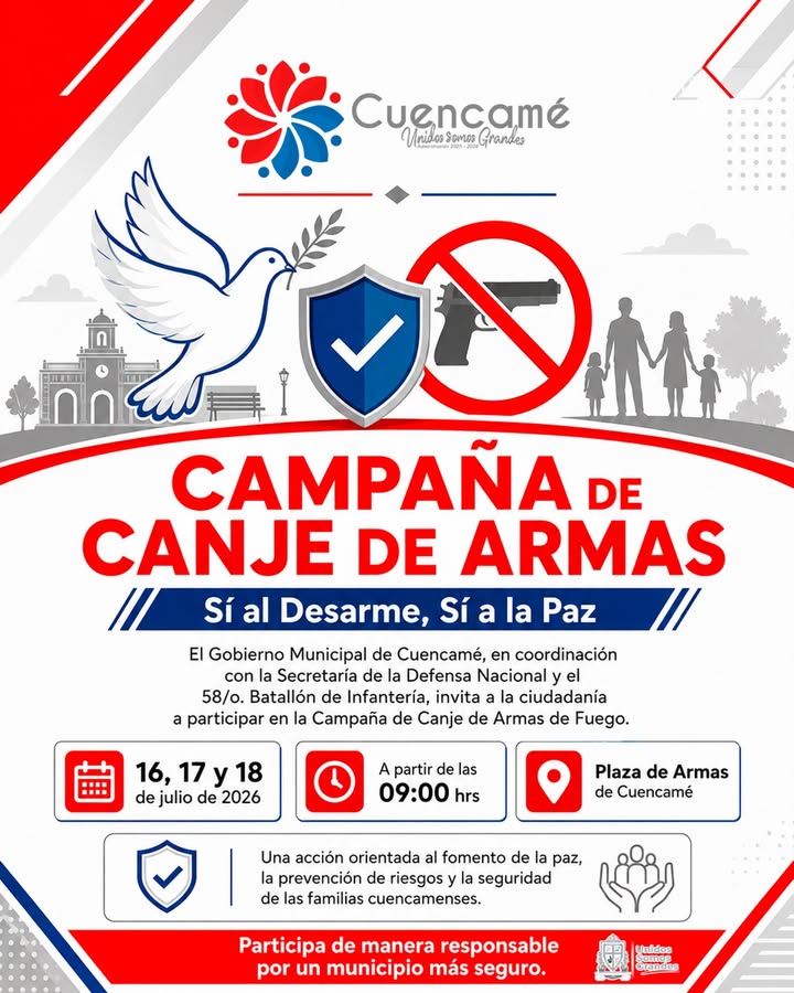 SI al desarme… SI a la Paz 🕊️🫶🏻 Participa de manera responsable por un municipio mas #Segu...