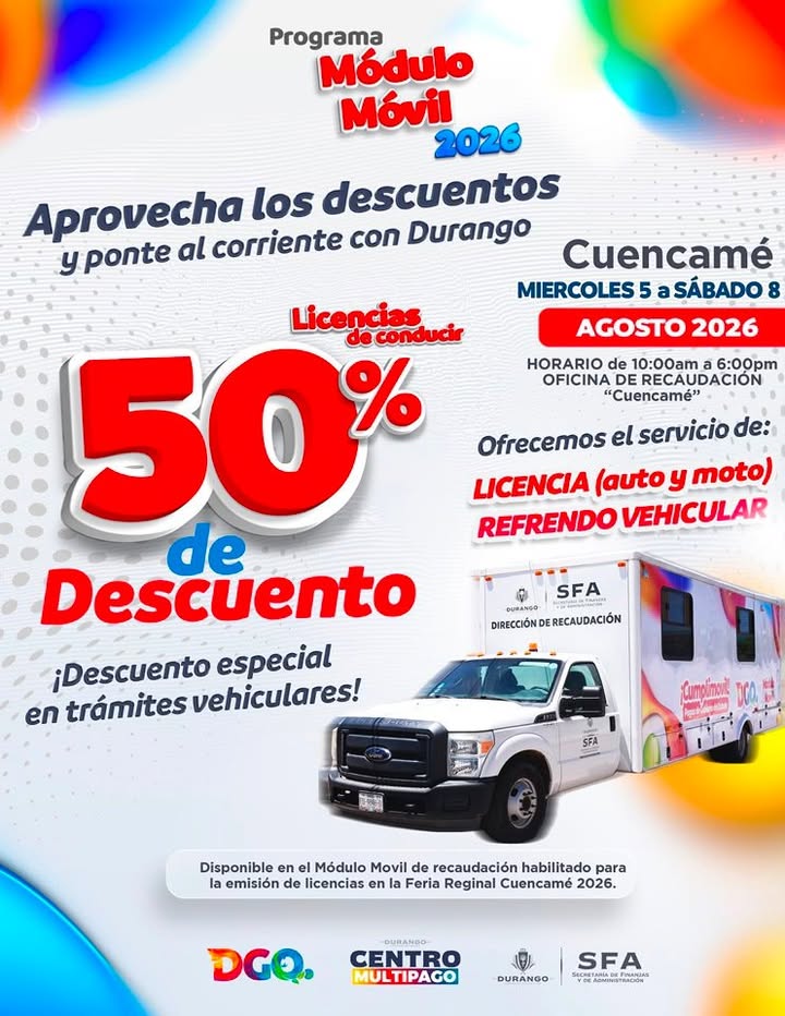 ¡Aprovecha estos grandes descuentos! 📍Oficinas de recaudación de Rentas (en contra esquina ...