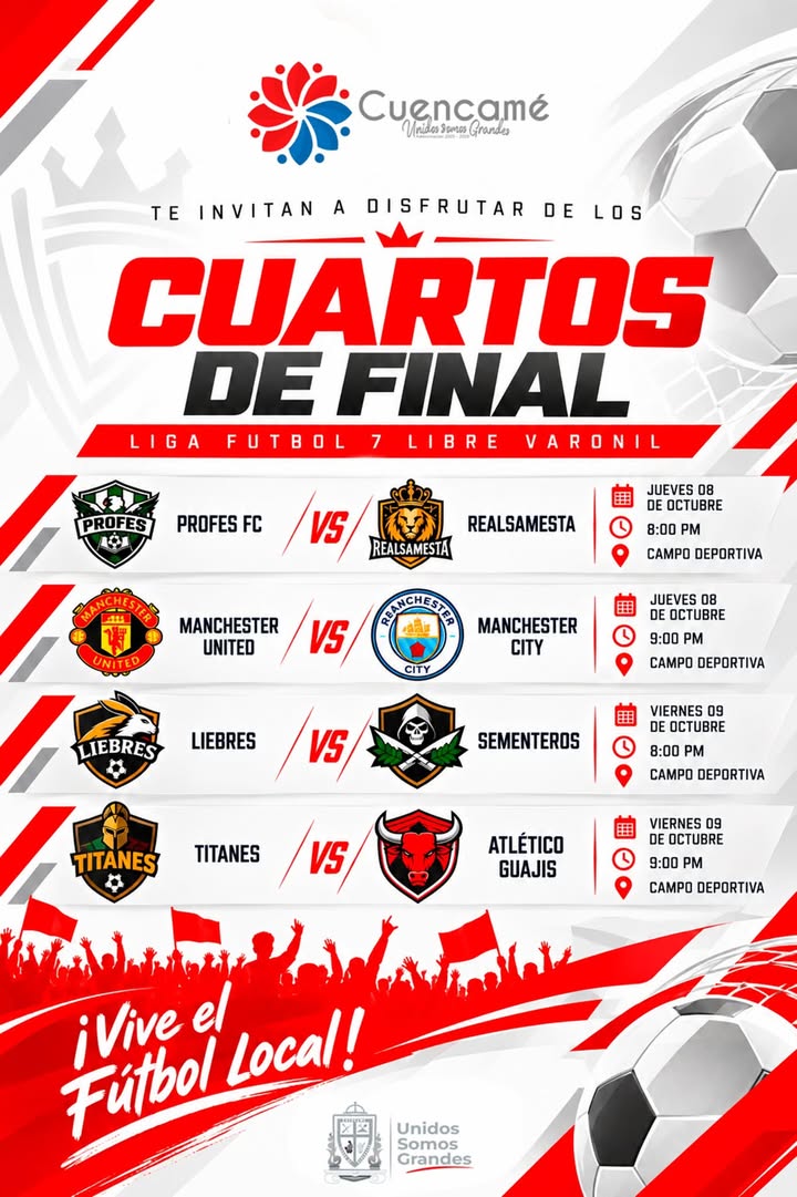 ⚽🔥 ¡𝐋𝐀 𝐄𝐌𝐎𝐂𝐈Ó𝐍 𝐃𝐄 𝐋𝐀 𝐋𝐈𝐆𝐀 𝐃𝐄 𝐅Ú𝐓𝐁𝐎𝐋 𝐂𝐎𝐍𝐓𝐈𝐍Ú𝐀! 🔥⚽ ¡Ya están aquí los 𝐂𝐔𝐀𝐑𝐓𝐎𝐒 𝐃𝐄 𝐅𝐈𝐍𝐀𝐋! 🏆...