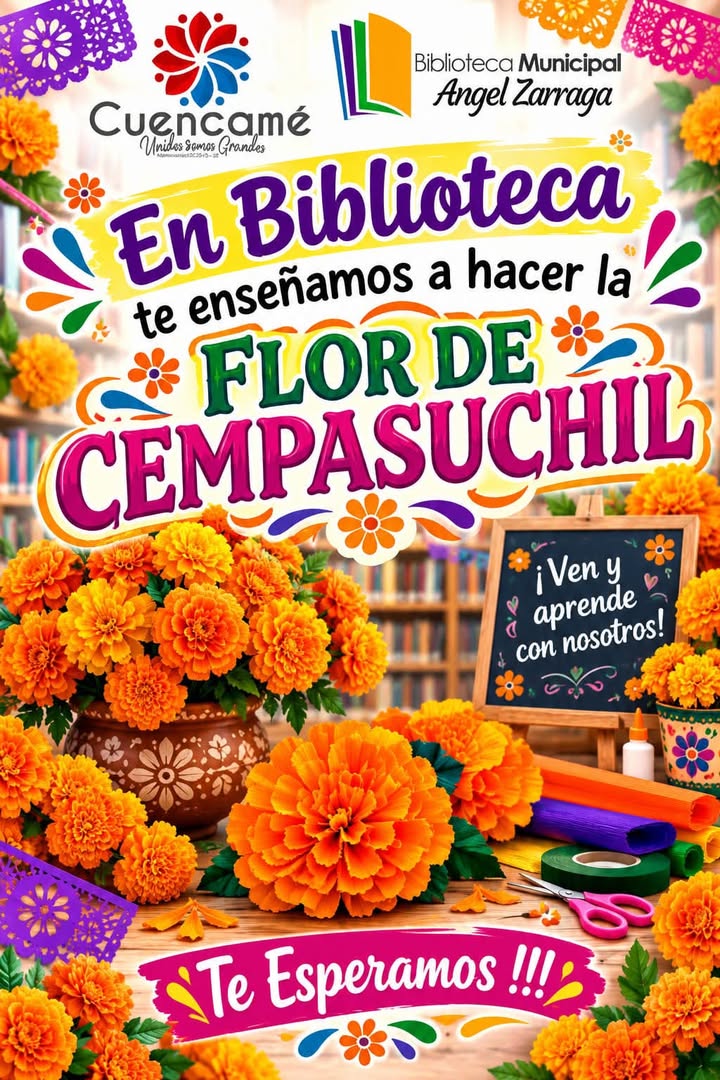 ¡Visita la Biblioteca Ángel Zarraga y aprende! ⬇️Trae tu material y aprende a realizar la fl...