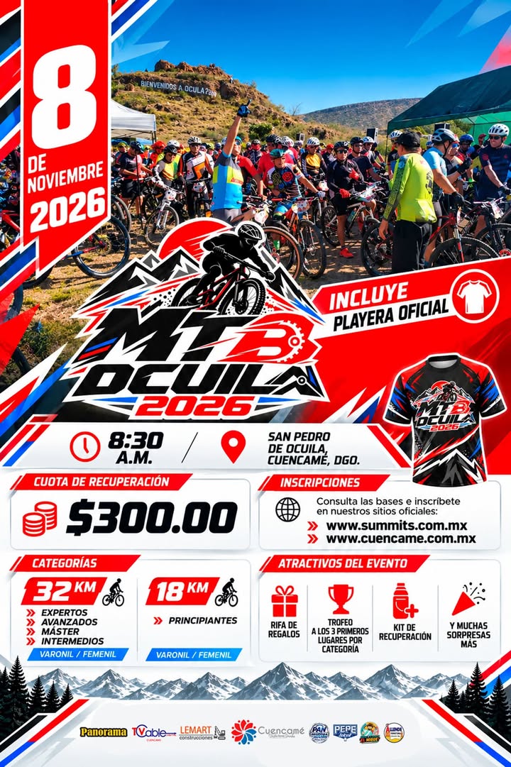 🚵‍♂️🔥 𝐌𝐓𝐁 𝐎𝐂𝐔𝐈𝐋𝐀 𝟐𝟎𝟐𝟔: ¡𝐋𝐀 𝐀𝐃𝐑𝐄𝐍𝐀𝐋𝐈𝐍𝐀 𝐋𝐋𝐄𝐆𝐀 𝐀 𝐒𝐀𝐍 𝐏𝐄𝐃𝐑𝐎 𝐃𝐄 𝐎𝐂𝐔𝐈𝐋𝐀! 🏁 📅 Este 𝟖 𝐝𝐞 𝐧𝐨𝐯𝐢𝐞𝐦𝐛...